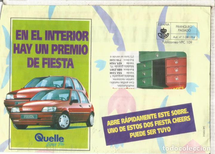 Sellos: ESPA&Ntilde;A SPAIN FRANQUEO PAGADO QUELLE AUTOMOVIL CAR FORD FIESTA