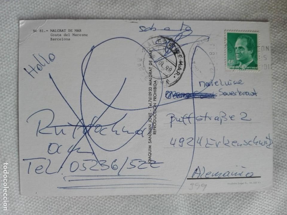 Selos: POSTAL2399 -JOVE 81 MALGRAT DE MAR BARCELONA - FILATELIA 1988