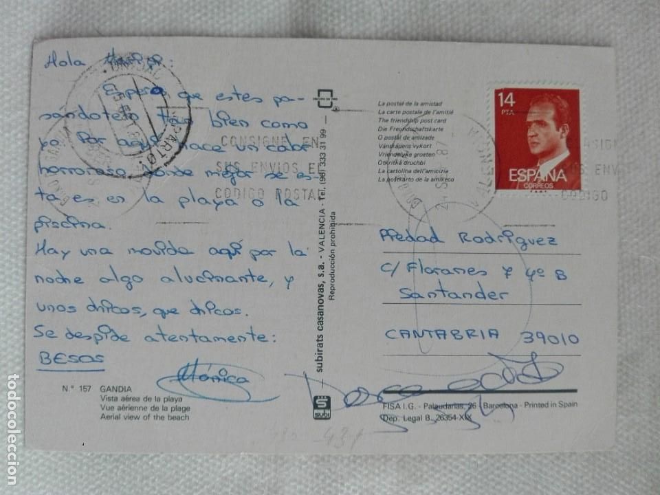 Timbres: POSTAL2480 SUBIRATS 157 GANDIA VALENCIA -FILATELIA 1987 SANTANDER REPARTO