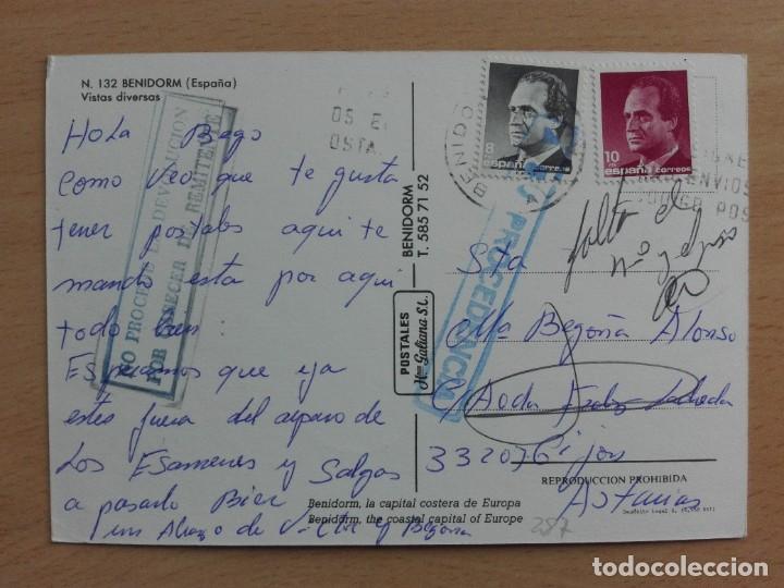 Timbres: POSTAL 3287 GALIANA 132 BENIDORM ALICANTE FILATELIA GIJON ASTURIAS NO PROCEDE DEV. PROCEDENCIA
