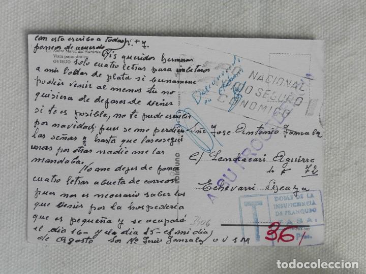 Timbres: POSTAL 3406 EDIMUND 1 SANTA MARIA DEL NARANCO ASTURIAS FILATELIA ECHEVARRI BIZKAIA TASA PROCEDENCIA