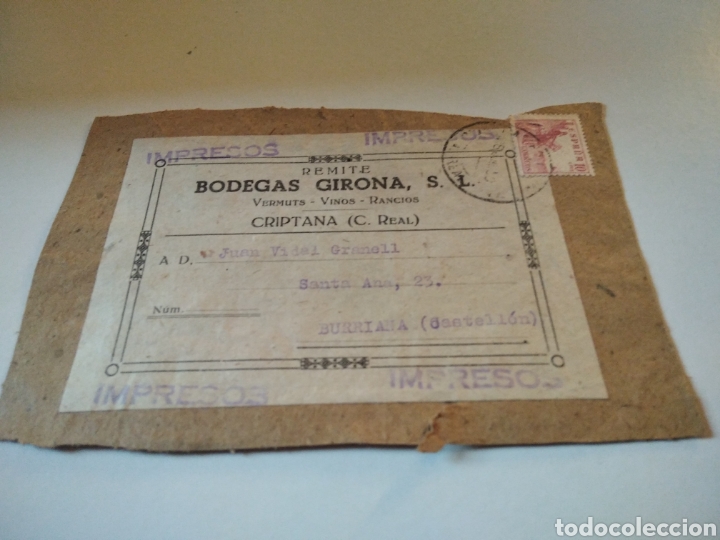 Sellos: Bodegas Girona vermuts-vinos-rancios, Criptana C. Real - Foto 1