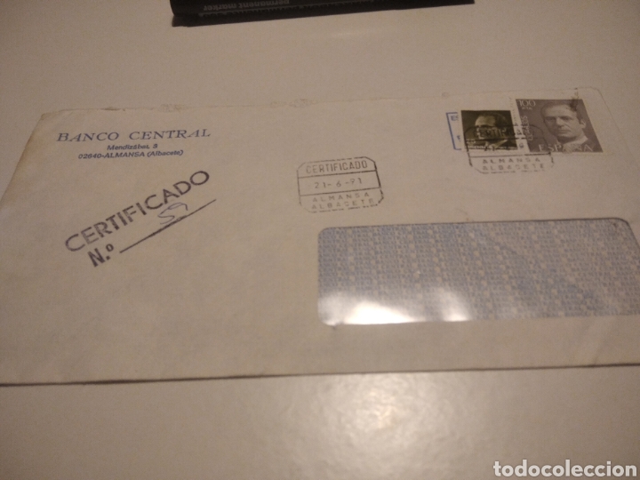 Francobolli: Sobre Banco Central, Almansa
