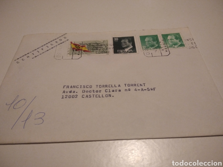 Francobolli: Sobre con sellos certificado