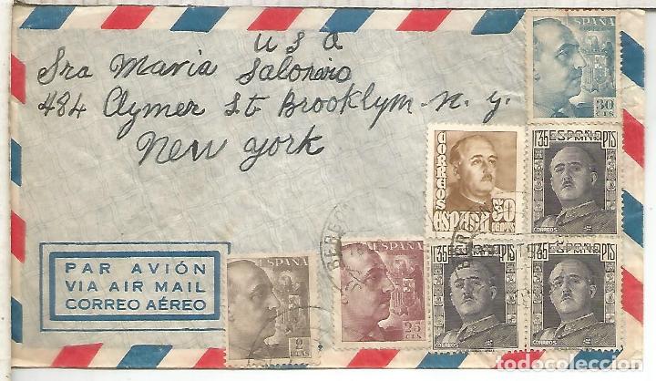 Timbres: BERGONDO CORU&Ntilde;A A USA SELLOS FRANCO