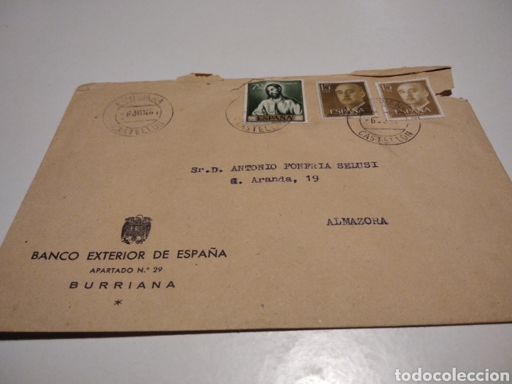 Sellos: Banco exterior de Espa&ntilde;a Burriana, Antonio Fonfr&iacute;a selusi