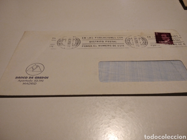 Sellos: Sobre Banco de Gredos, Madrid - Foto 1