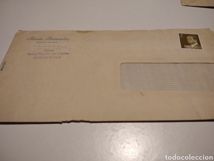 Briefmarken: Sobre Banco Peninsular