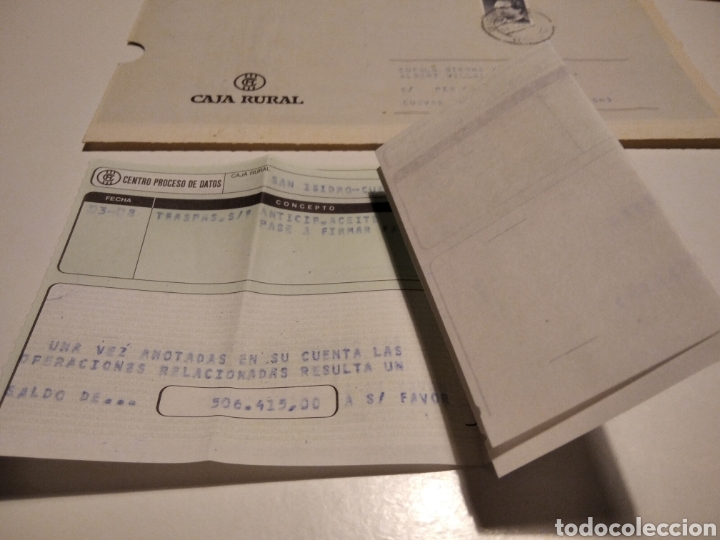 Briefmarken: Sobre Caja Rural, proceso de datos