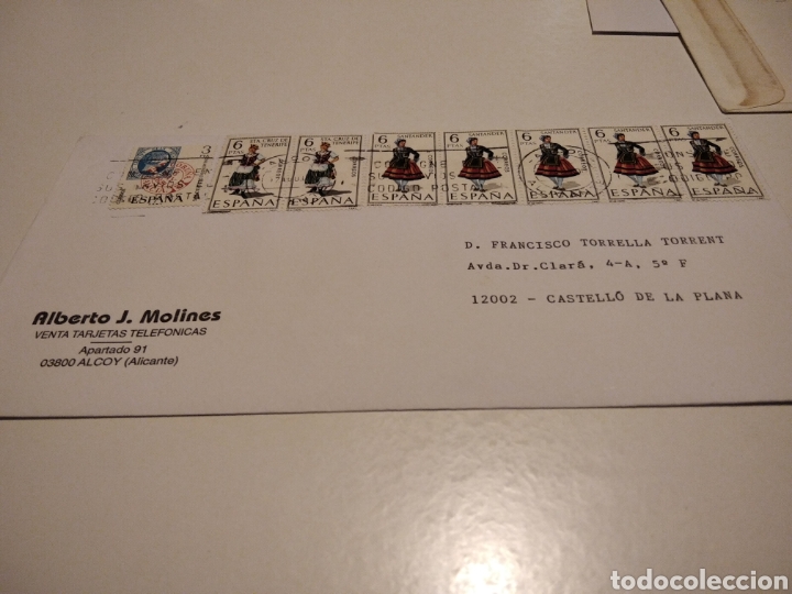 Sellos: Sobre con sellos, Alcoy - Foto 1