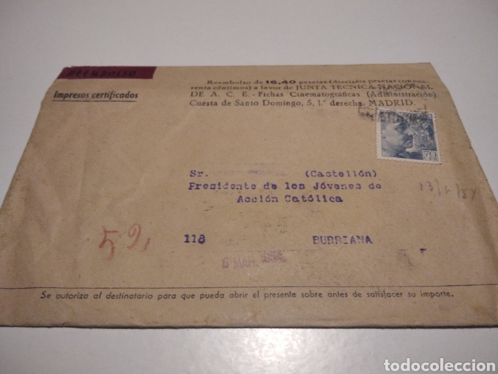 Briefmarken: Sobre reembolso