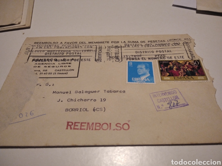 Briefmarken: Sobre reembolso