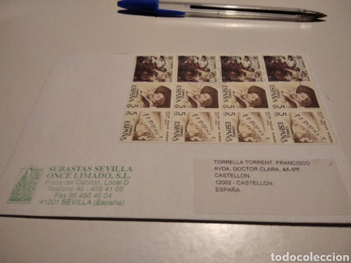 Sellos: Sobre con sellos Espa&ntilde;a - Foto 1