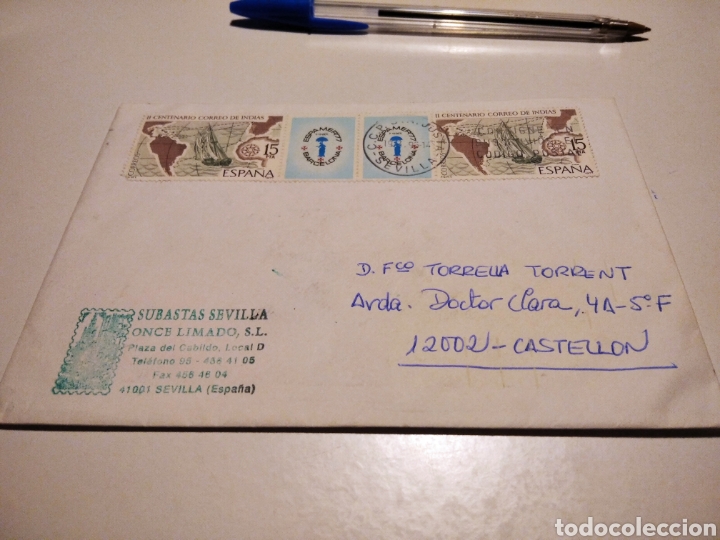 Sellos: Sobre con sellos Espa&ntilde;a - Foto 1
