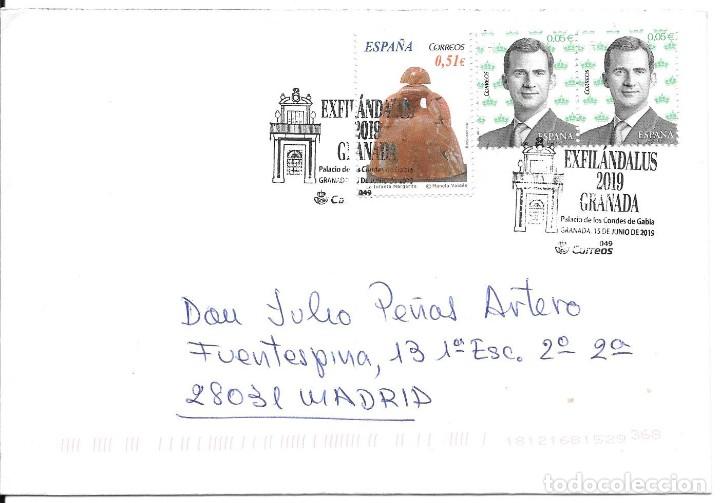 Sellos: EDIFIL 4739B SOBRE CIRCULADO DE GRANADA A MADRID 2019 - Foto 1