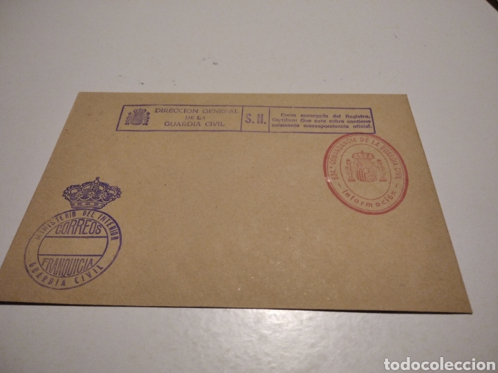 Briefmarken: Sobre Guardia Civil