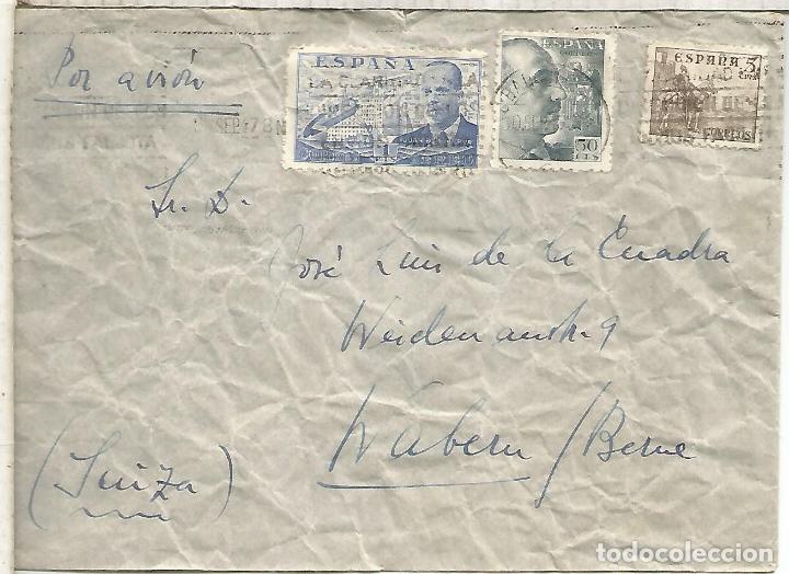 Sellos: BARCELONA A SUIZA 1946 CORREO AEREO - Foto 1