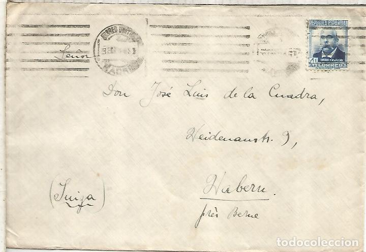Sellos: MADRID A SUIZA SEGUNDA REPUBLICA - Foto 1