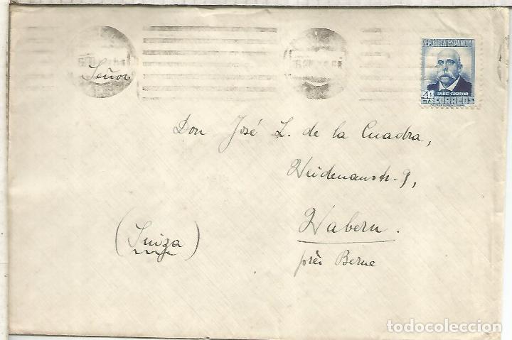 Sellos: MADRID A SUIZA SEGUNDA REPUBLICA - Foto 1
