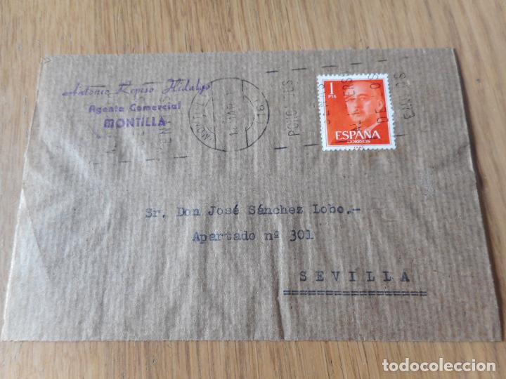 Selos: ANTIGUO SOBRE ANTONIO REPISO HIDALGO.AGENTE COMERCIAL.MONTILLA