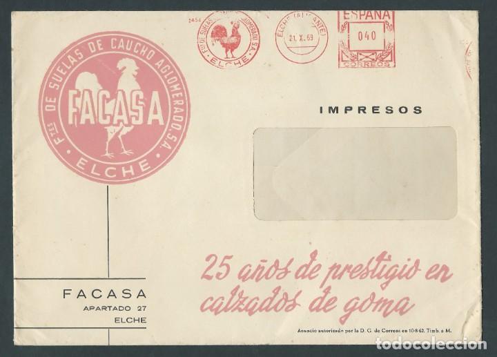 Selos: sobre comercial elche facasa anuncio autorizado por d.g. correos a&ntilde;o 1969
