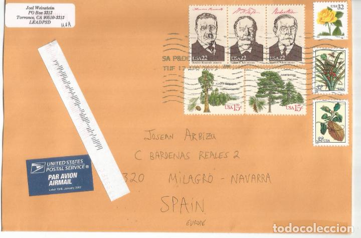 Francobolli: ESTADDOS UNIDOS USA CC SELLOS PRESIDENTES FLORA ARBOL TREE ROSA ROSE PINO SEQUOIA