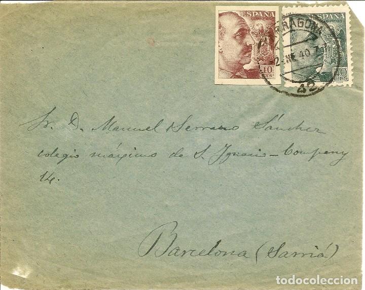 Selos: HISTORIA POSTAL FRAGMENTO CARTA TARRAGONA-SARRI&Aacute; 1940 NL631