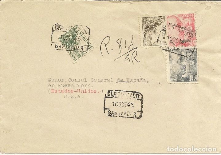 Selos: HISTORIA POSTAL carta sabadell - USA CONSULADO ESPA&Ntilde;OL NL690