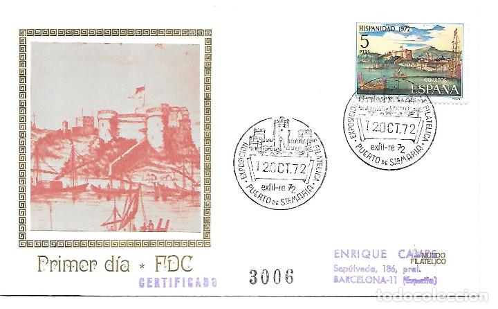 Timbres: TEMA COLON DESCUBRIMIENTO DE AMERICA HISPANIDAD 1972 SOBRES DE PRIMER DIA CIRCULADOS