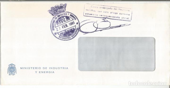 Francobolli: CC CON FRANQUICIA MINISTERIO DE INDUSTRIA Y ENERGIA 1981