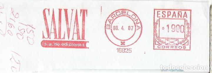 Sellos: FRANQUEO MECANICO METER BARCELONA EDITORIAL SALVAT - Foto 1