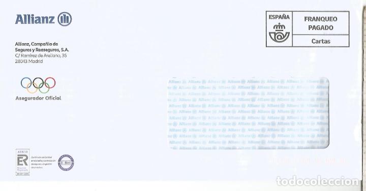 Stamps: FRANQUEO PAGADO ALLIANZ ASEGURADOR DE LOS JUEGOS OLIMPICOS OLYMPIC GAMES