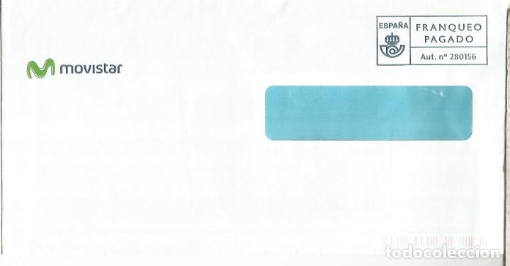 Stamps: FRANQUEO PAGADO MOVISTAR TELEPHONE TELEFONO