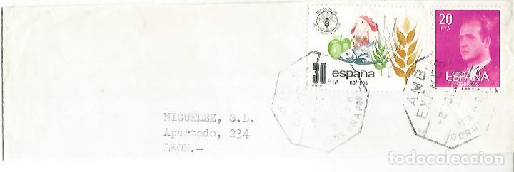 Briefmarken: FRAGMENTO CON MAT AMBULANTE EXPRES CORU&Ntilde;A POR LEON