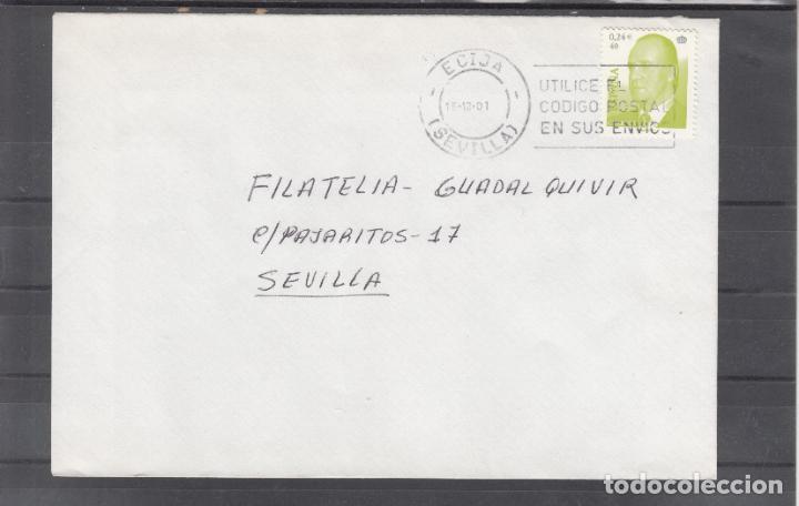 Sellos: -ECIJA - (SEVILLA), matasellos RODILLO, UTILICE EL CODIGO POSTAL EN SUS ENVIOS - Foto 1