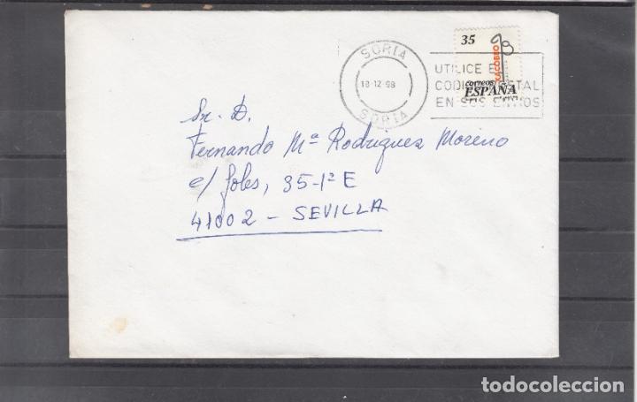 Sellos: -SORIA / SORIA, matasellos RODILLO, UTILICE EL CODIGO POSTAL EN SUS ENVIOS - Foto 1