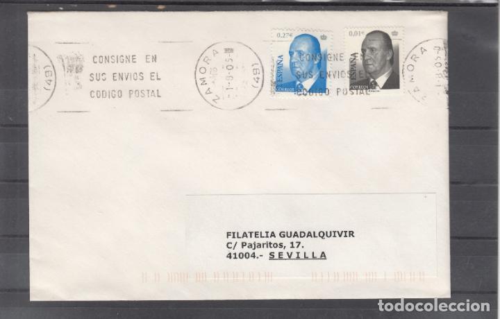 Sellos: -ZAMORA -49-, matasellos RODILLO, CONSIGNE EN SUS ENVIOS EL CODIGO POSTAL - Foto 1