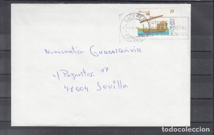 Sellos: -CACERES - CACERES, matasellos RODILLO, UTILICE EL / CODIGO POSTAL / EN SUS ENVIOS - Foto 1
