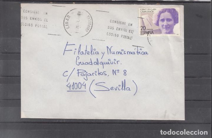 Sellos: -EIBAR GUPUZCOA, matasellos RODILLO, CONSIGNE EN / SUS ENVIOS EL / CODIGO POSTAL - Foto 1