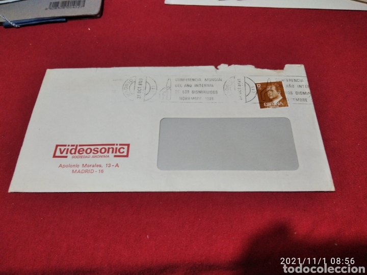Selos: Sobre circulado videosonic cu&ntilde;o Conferencia Mundial del a&ntilde;o internacional de los disminuidos 1981