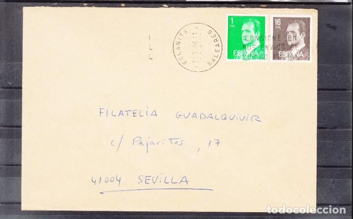 Sellos: -FELANIX BALEARS, matasellos RODILLO, CONSIGNE EN / SUS ENVIOS EL / CODIGO POSTAL - Foto 1
