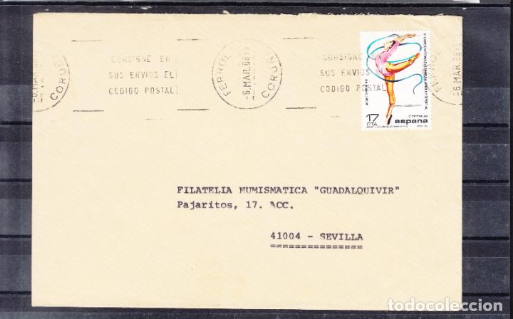 Sellos: -FERROL CORU&Ntilde;A, matasellos RODILLO, CONSIGNE EN / SUS ENVIOS EL / CODIGO POSTAL - Foto 1