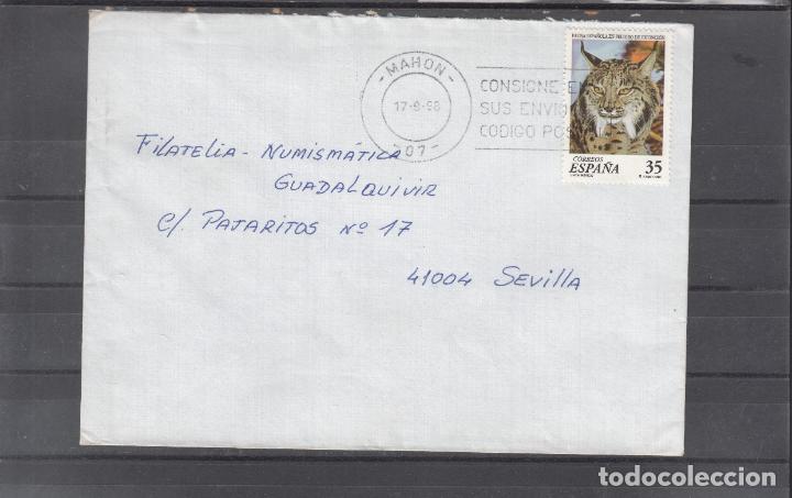 Sellos: -MAHON -07- baleares, matasellos RODILLO, CONSIGNE EN / SUS ENVIOS EL / CODIGO POSTAL - Foto 1