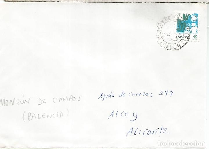 Sellos: MONZON DE CAMPOS PALENCIA A ALCOY - Foto 1