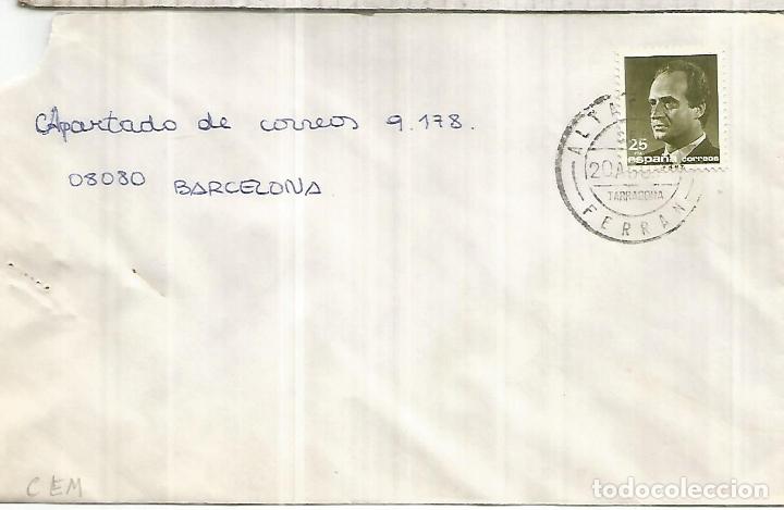Stamps: CC MAT CEM FERRAN TARRAGONA