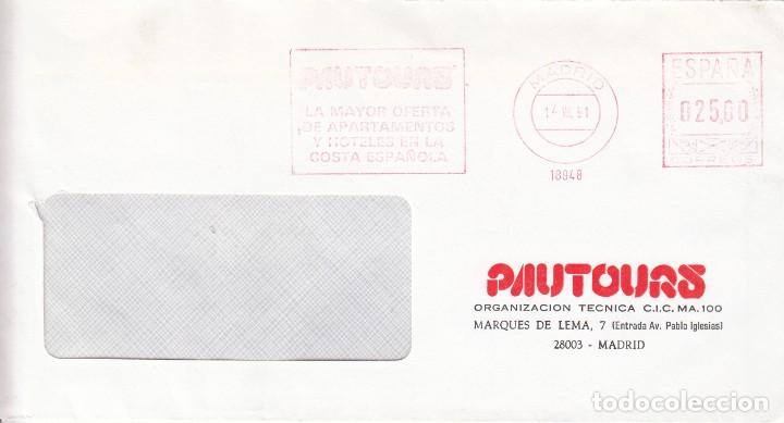 Sellos: SOBRE: 1991 MADRID. PAUTOURS - Foto 1