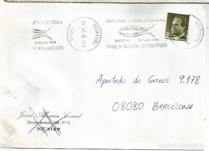Timbres: VIGO PONTEVEDRA C C CON MAT RODILLO EXPOSICION MUNDIAL DE PESCA FISHING EXHIBITION