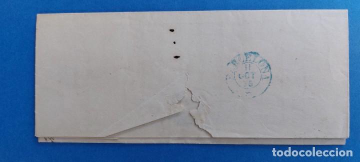 Sellos: CARTA 1856 BARCELONA 4 CUARTOS - Foto 2