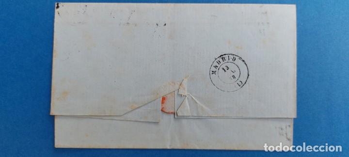 Sellos: CARTA 1858 MADRID 4 CUARTOS - Foto 2