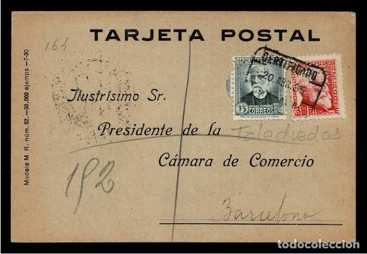 Timbres: C10-3-25 Historia Postal Tarjeta Postal de la Compa&ntilde;ia de los FERROCARRILES ANDALUCES circulada el 1
